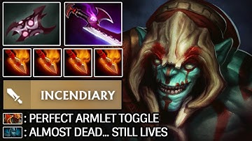HUSKAR Perfect ARMLET TOGGLE LIKE A MACHINE! Dota 2