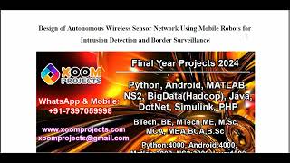 Design of Autonomous Wireless Sensor Network Using Mobile Robots for Intrusion Detection and Border