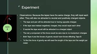 Physics II Lab 1: Charged Tape