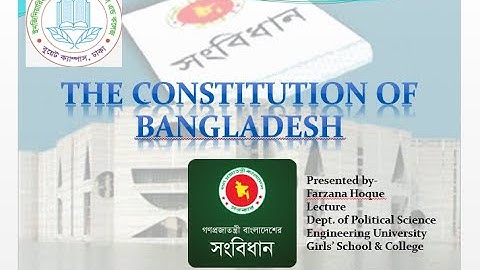 EUGSC, Class: 12, Civics & Good Governance (Paper-2), Chapter-4(Part-1), Lecture-48, Farzana Hoque