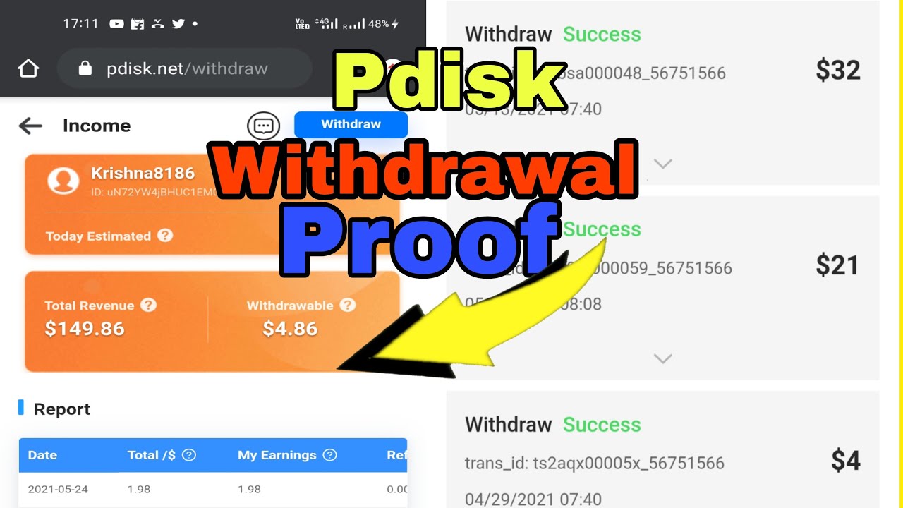 Pdisk Withdrwal Proof | Online Earning App 2021 | Best Way To earn money from home | Pdisk Earning |