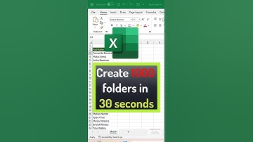 Create 1000 folders with names in 30 seconds #excel #vikaljain #folders