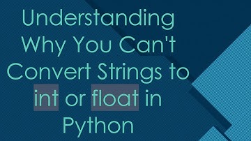 Understanding Why You Can