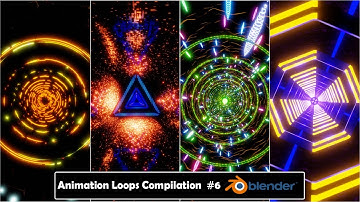 2K - Abstract VJ LOOP Collection #6 - Blender Motion Background loops