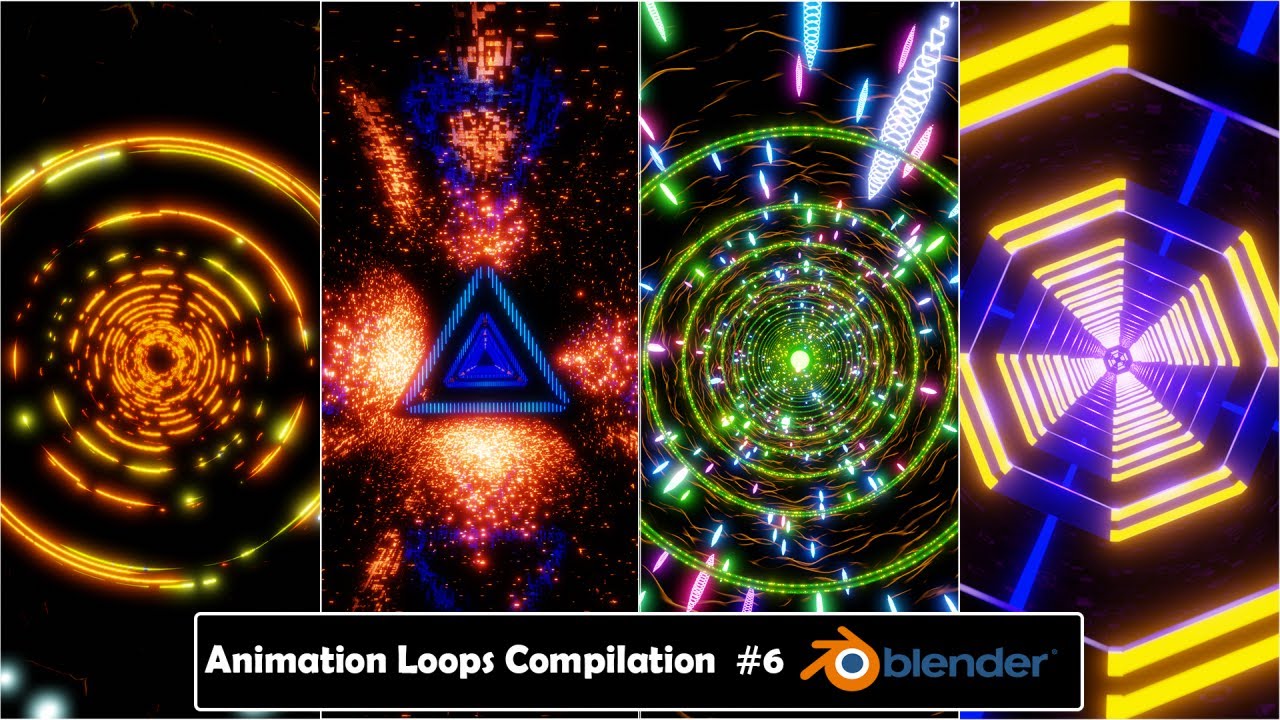 2K - Abstract VJ LOOP Collection #6 - Blender Motion Background loops ...
