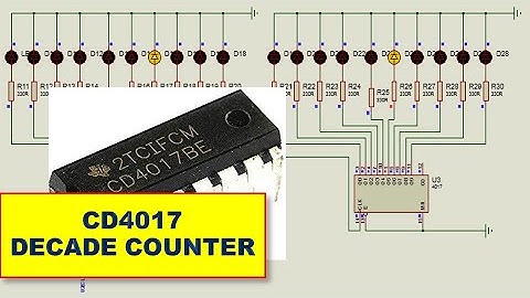 {472} How to Design CD4017 Decade Counter Circuit in Detail - Running Chaser Lights