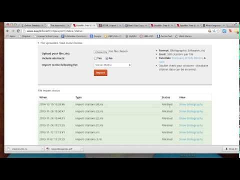 Exporting database articles to EasyBib