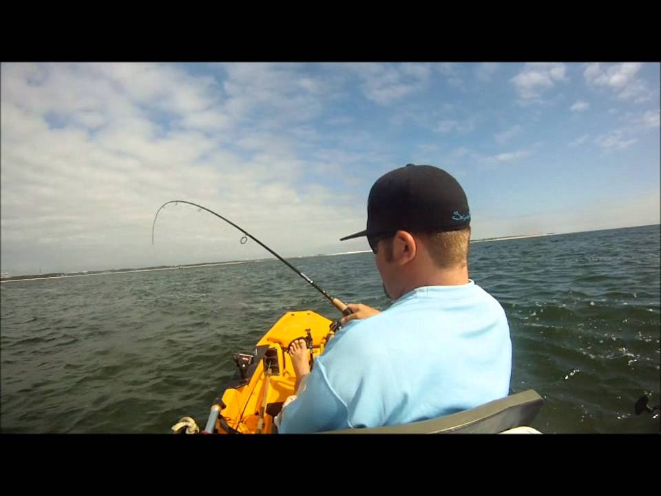 pensacola pass redfish 2/5/2012 kayak fishing YouTube