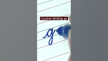 How to write small letter gv | Cursive writing a to z #cursivewriting #handwriting  #shorts