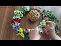 CREATIVE DIY: How to make a SPECIAL SPRING WREATH   - Hogyan készítsünk KÜLÖNLEGES TAVASZI KOSZORÚT.