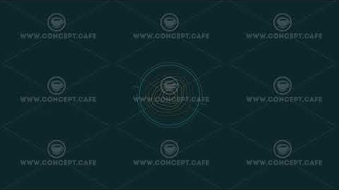 Looped animation of a topographic contour in a circle HUD element.