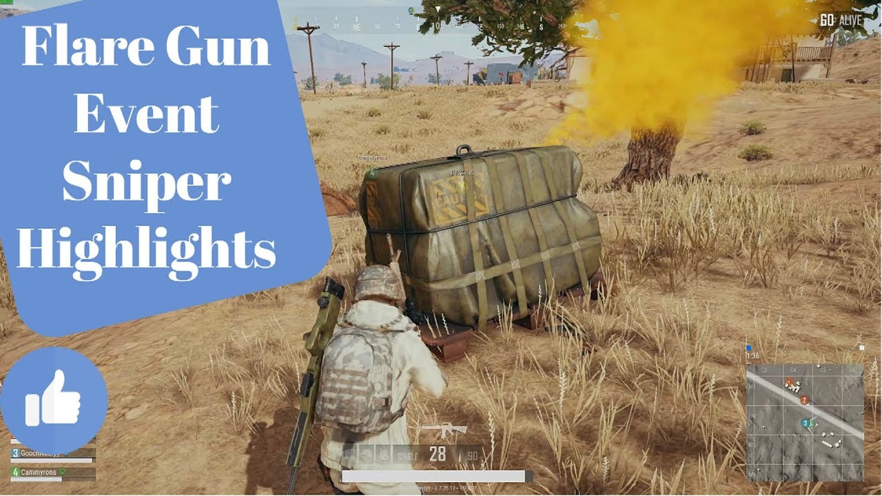 PUBG Flare Gun Event Sniper Highlights! AWM M24 Kar98k