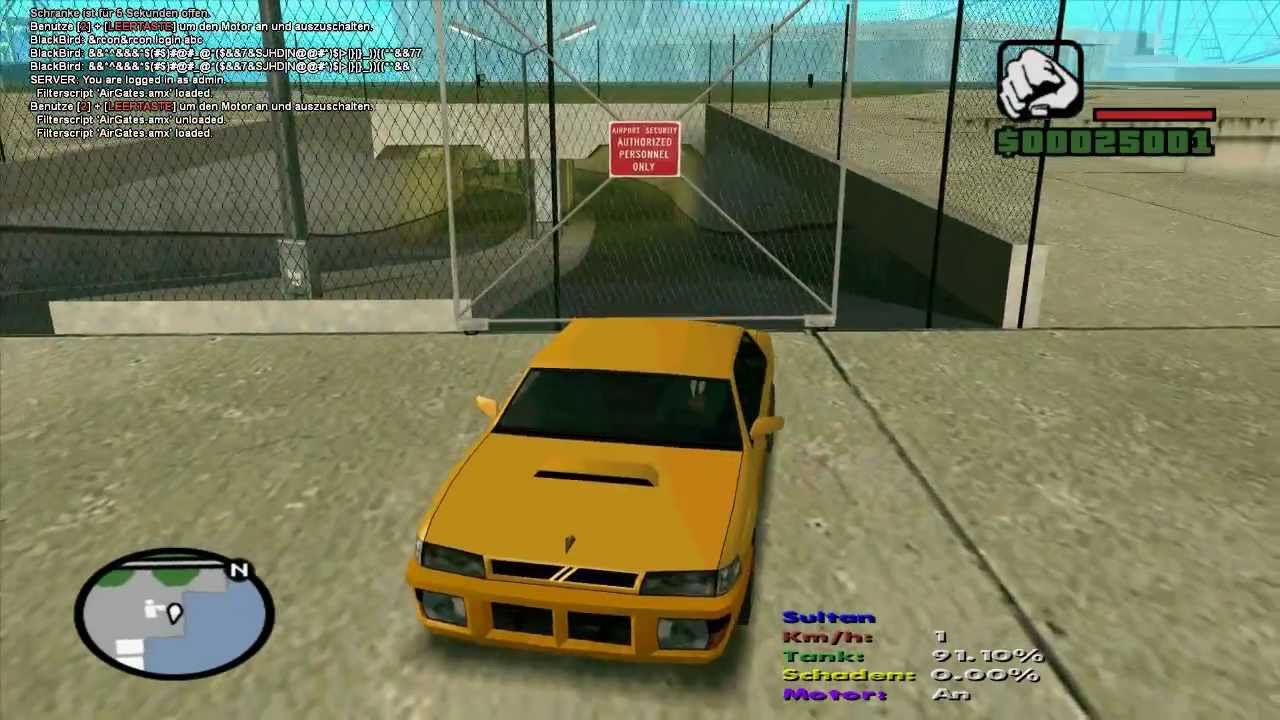 SA-MP Filterscript AirGates - YouTube