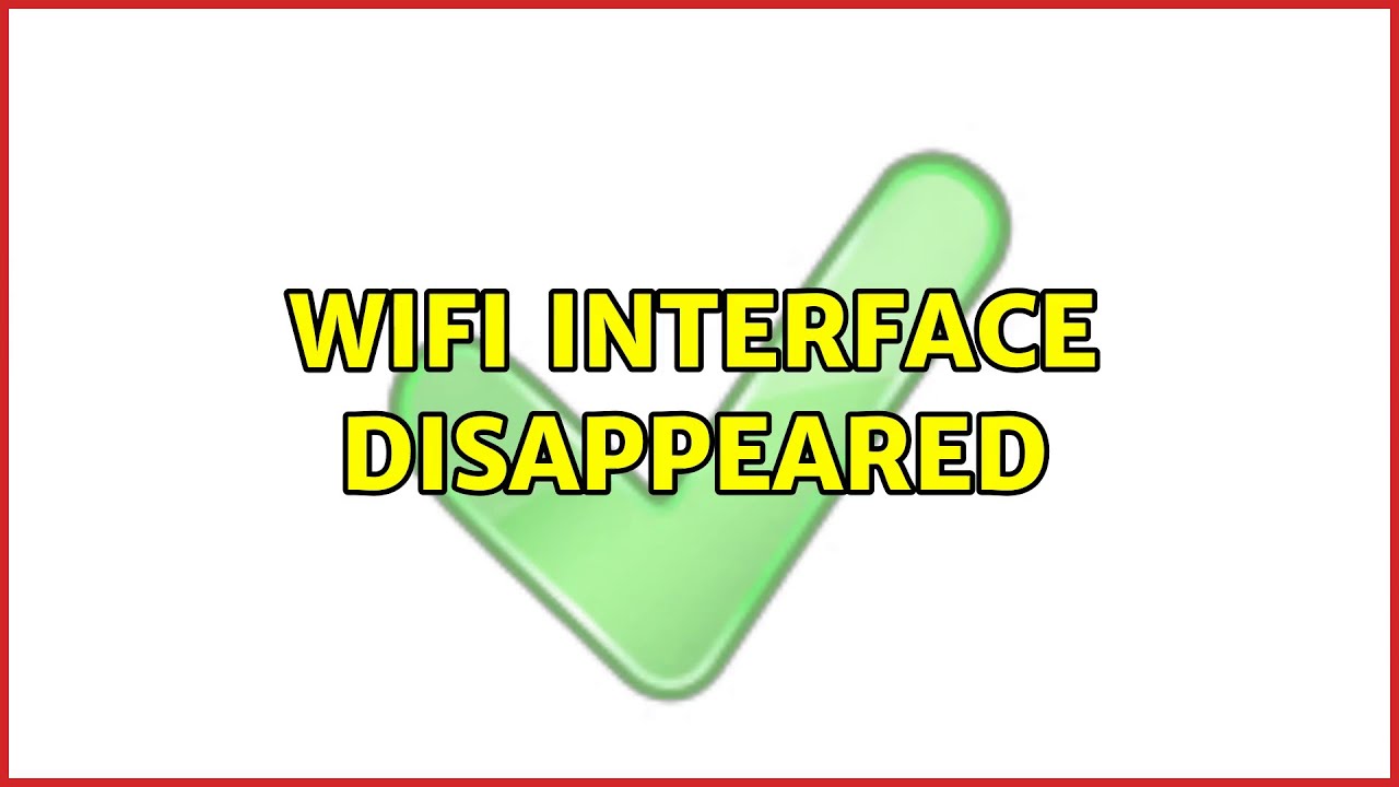 Ubuntu: WIFI interface disappeared