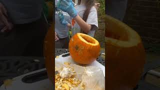 My first time carving a pumpkin! | pt 2/2