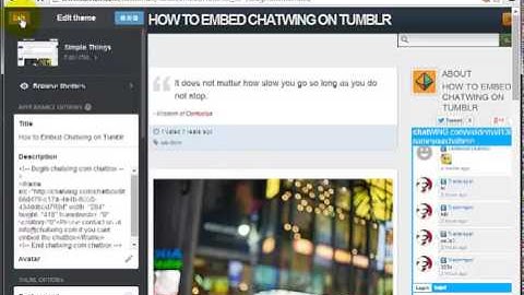 Chatwing Tumblr Tutorial: How to Install Chatwing in Tumblr Websites