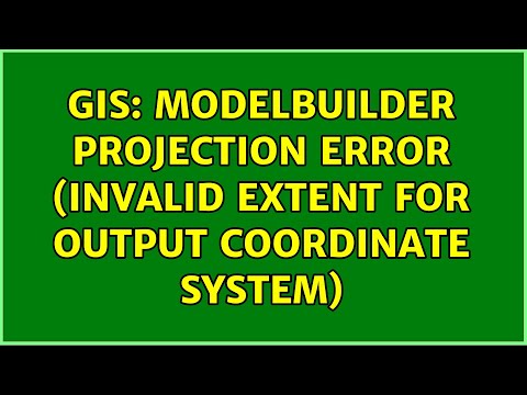 GIS: ModelBuilder Projection