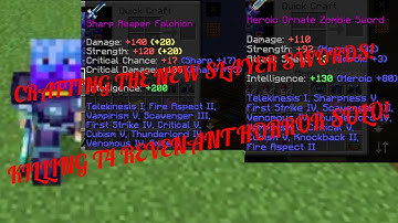 CRAFTING THE NEW ZOMBIE SLAYER 6 ITEMS AND KILLING REV T4 SOLO! | CRAFTERSMC MINECRAFT SERVER |