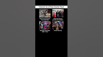 Introvert at a Party Starter Pack