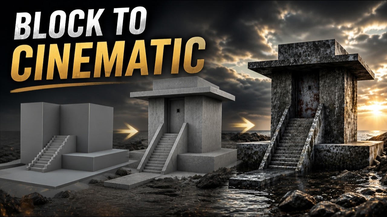 Blender Cinematic Scene Tutorial | Ocean, Lighting & Texturing - YouTube