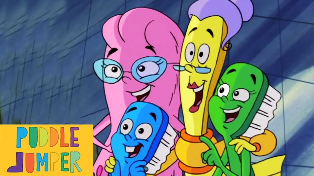 Toothbrush Family Full Episode Compilation 14 Puddle Jumper Children