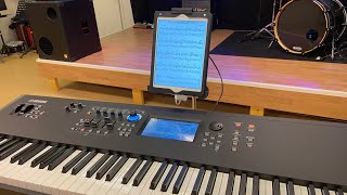 Switch sounds automatically on Yamaha MODX using Forscore