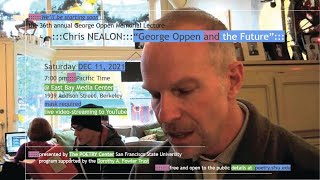 Chris Nealon, "George Oppen and the Future": the George Oppen Memorial Lecture — The Poetry Center