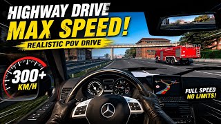 Realistic Car Simulator : Mercedes-Benz W463 2012 Highway Driving POV  screenshot 2