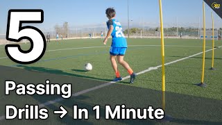 5 Epic Soccer Passing Drills In 60 Seconds