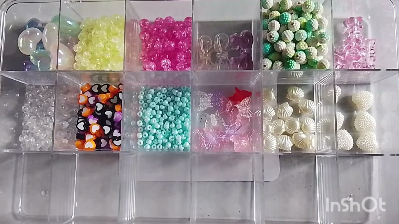 Como organizei as minhas miçangas 🌷✨ haul + organização 