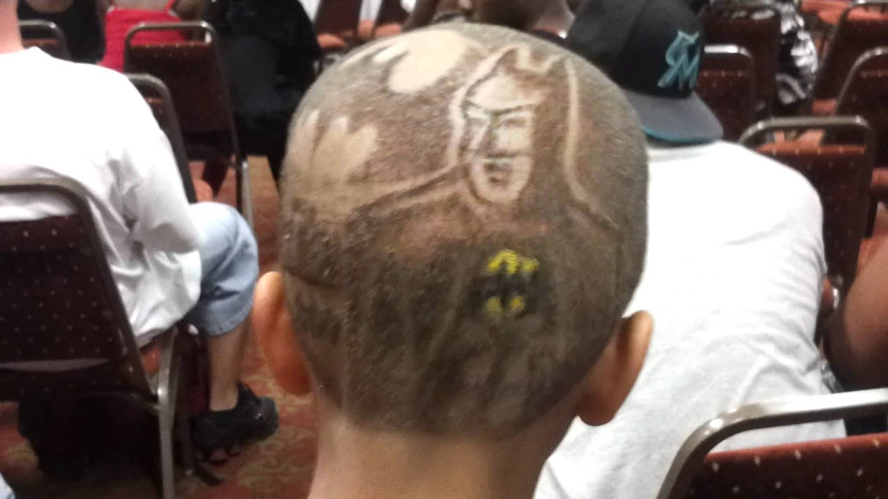 Richcuts batman haircut design for competition - YouTube