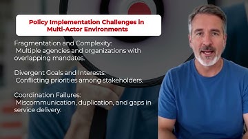 Public Policy and Administration Module 7  Public Policy Implementation and Governance; Coordination