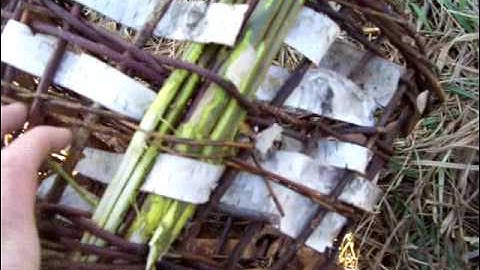 Nancy Today: 4 willow basketry wrapping the handle ASMR basketmaking (basket making tutorial)