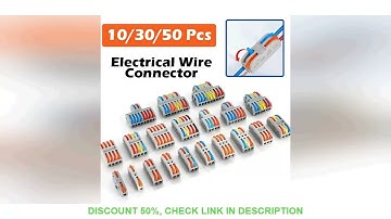 1 In Multiple Out Push-in Electrical Wire Connector Terminal Block Universal Fast Wiring Cable Conne