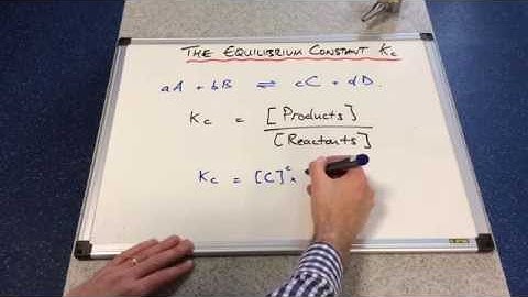The Equilibrium Constant Kc