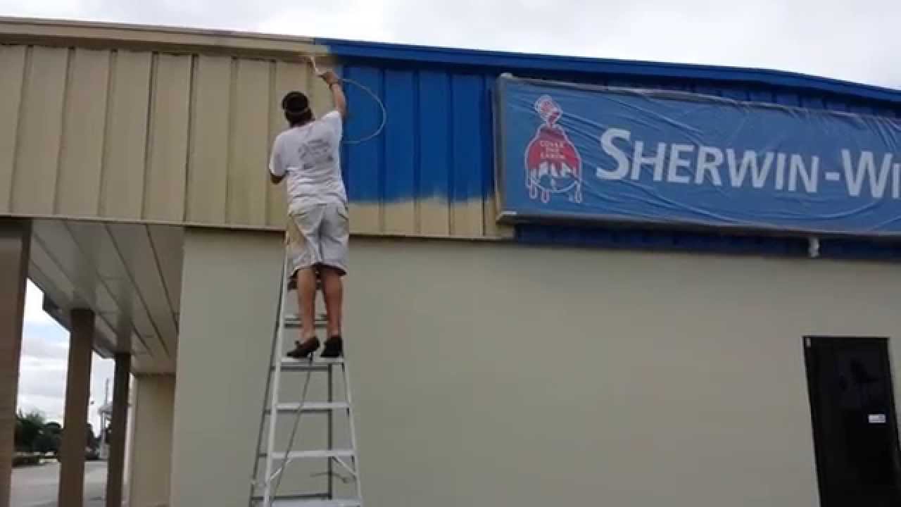 Painting Sherwin Williams Bldg Painting Artist Graco 395 Ultra