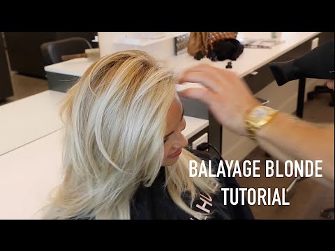 Balayage Blonde Tutorial Youtube