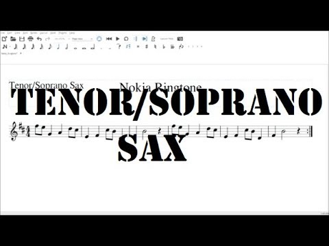 nokia-ringtone-tenor/soprano-sax-sheet-music