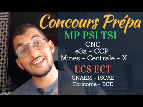 CPGE Concours français et marocain - Prépa Scientifique et économique