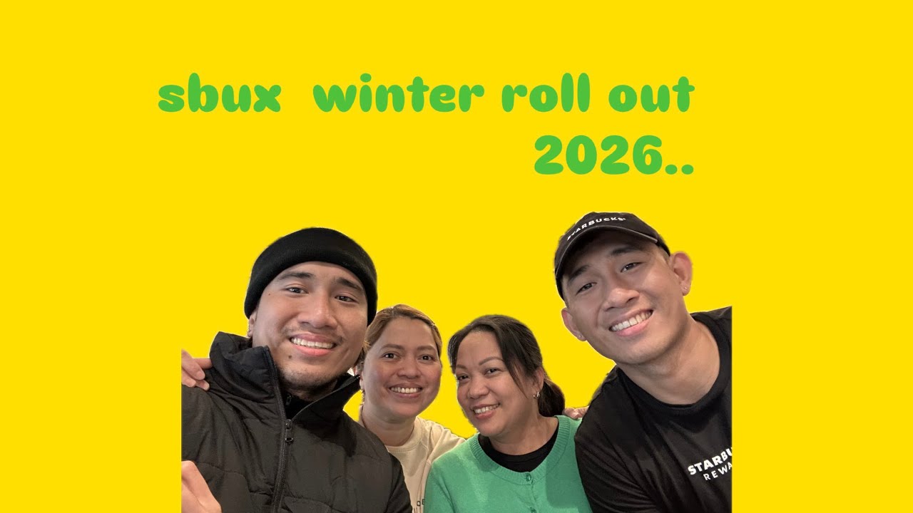 sbux winter roll out and kulitan on the side..😂😂