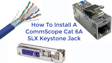 How To Install A Comscope Cat 6A SLX Keystone Jack