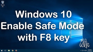 Enable F8  to boot into Safe Mode in Windows 10