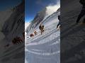 Climbing Into the Death Zone Climbing on Everest #shorts #mountains #everest