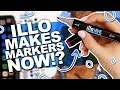 AFFORDABLE BRUSH MARKERS?! | illo Hue Alcohol Marker Demo + First Impressions | Sketchbook