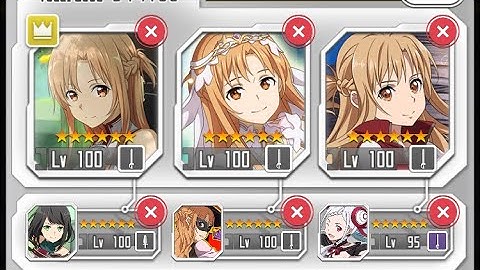 SWORD ART ONLINE Memory Defrag account showcase