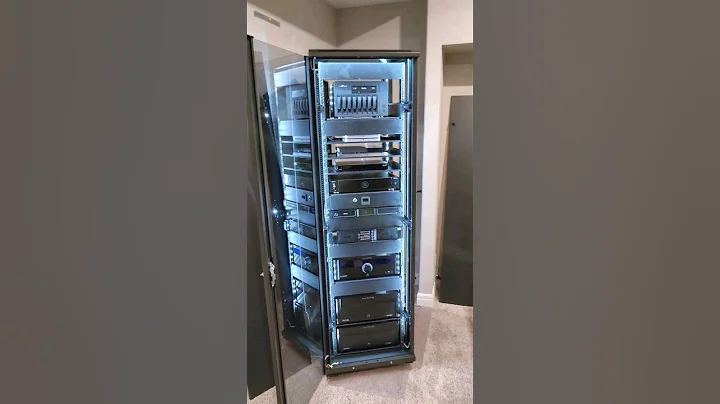 Home Theater Rack from NavePoint! 42U Equipment Rack #hometheater #navepoint