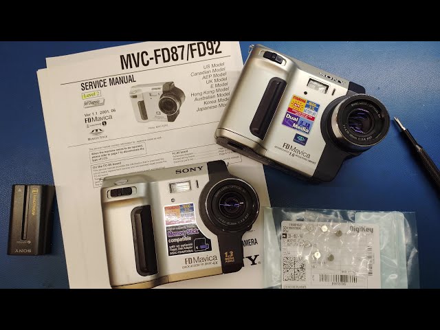 Sony Mavica FD87/FD92 Repair - Replacing The Clock Battery - YouTube