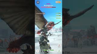 MHN - Lagombi Hbg Vs 8 🌟 Bazelgeuse#mhnow #gamplay #monsterhunter #hbg #gaming #barroth #game #short