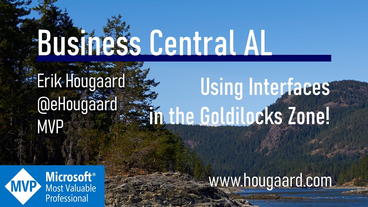 Using Interfaces in the Goldilocks zone in AL and Business Central