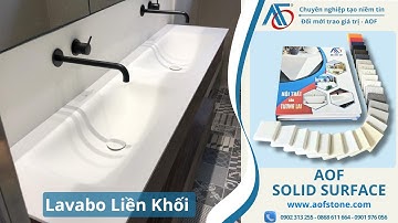 Mặt đá bếp Solid Surface Hàn Quốc cao cấp| Solid Surface AOF